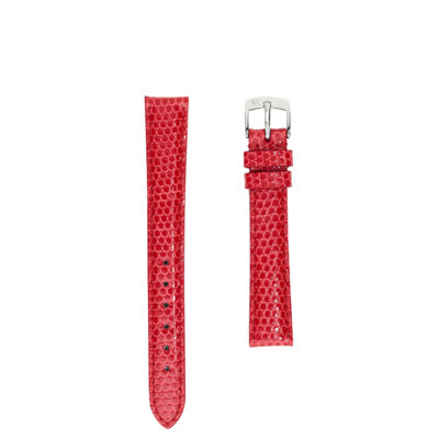 watch strap lizard light red men