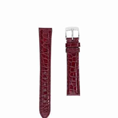 Classic 3.5 Watch strapShiny alligatorBurgundy