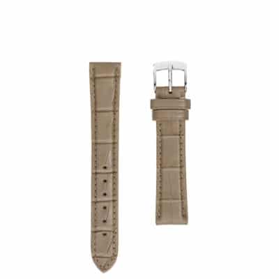 jean rousseau crocodile watch strap grey