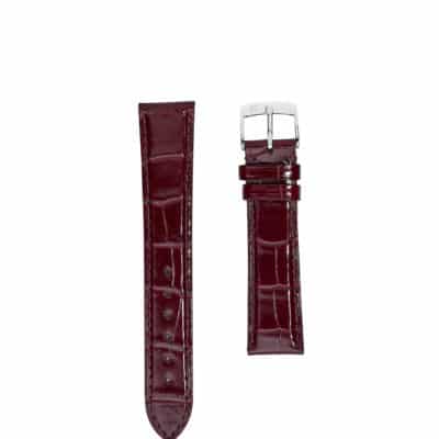jean rousseau watch straps leather crocodile brown