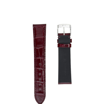 jean rousseau watch straps leather crocodile brown