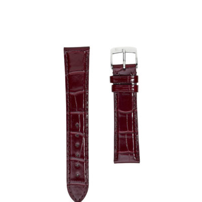 jean rousseau watch straps leather crocodile brown
