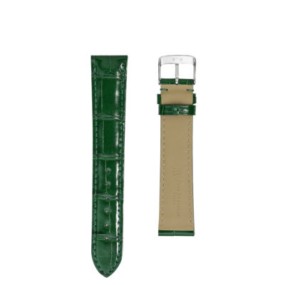 <span class="cat_name">Bracelet Classique 3.5</span><br><span class="material_name">Alligator brillant</span><br><span class="color_name">Vert Anglais</span>