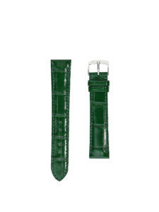 Classic 3.5 watch strap british green shiny alligator