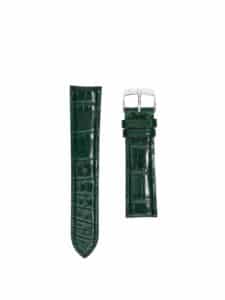 Classic 3.5 watch strap british green shiny alligator