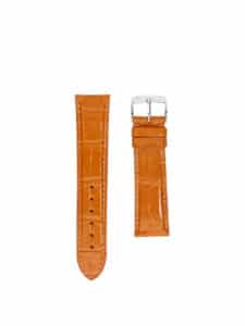 Classic 3.5 watch strap orange shiny alligator