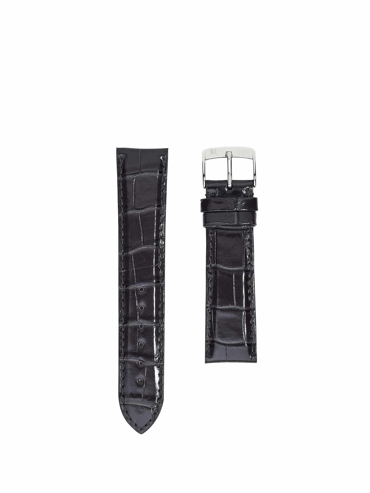 jean rousseau watch straps leather crocodile grey