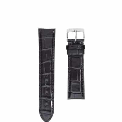 jean rousseau watch straps leather crocodile grey