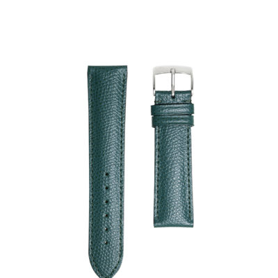 Classic watch band grained calf blue women