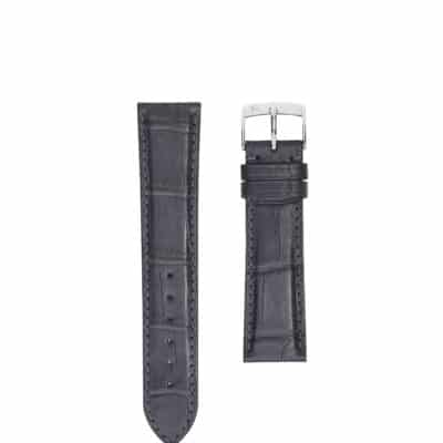 jean rousseau watch straps leather crocodile grey