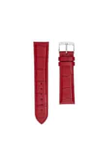 Classic 3.5 watch strap carmine red semi matte alligator