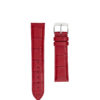 watch strap jean rousseau leather crocodile red