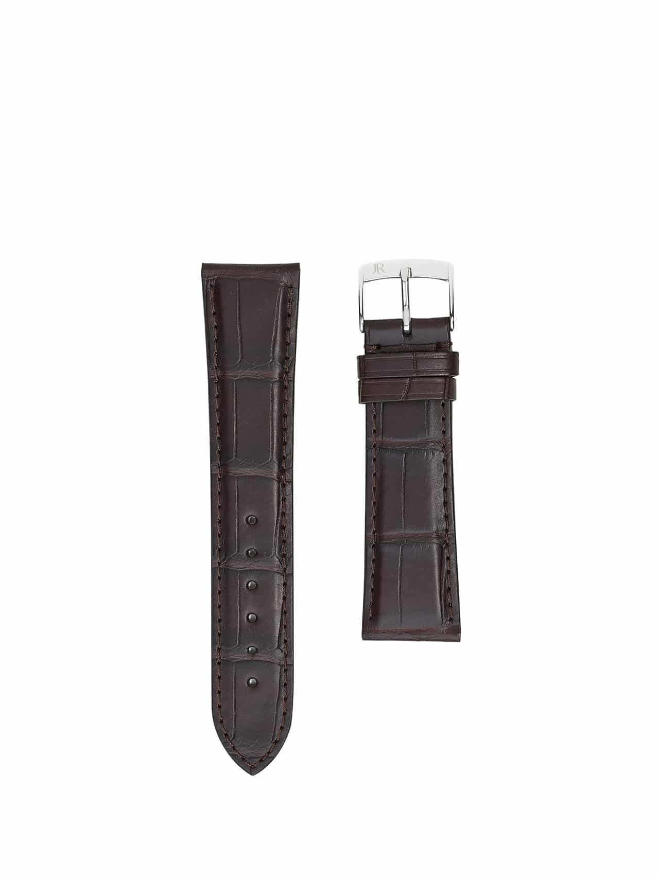 jean rousseau watch straps leather crocodile dark