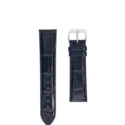 watch strap crocodile blue shiny