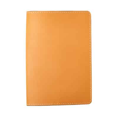 Passport cover light gold veg tan calf