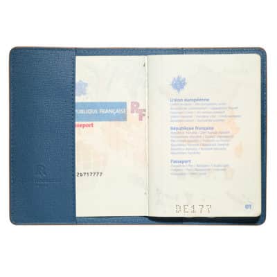 Passport cover veg tan calf