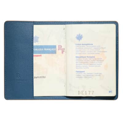 Couverture passeport veau tannage végétal