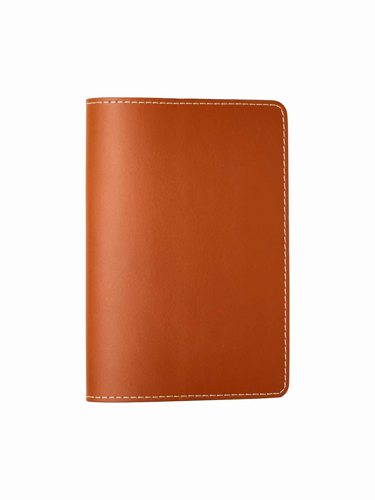 Designer Vegetable Tanned Leather Passport Cover Dark Brown