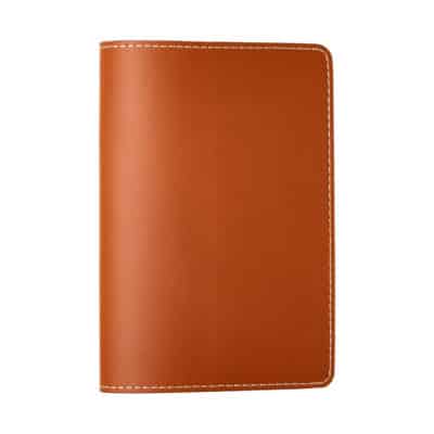 Passport cover veg tan calf