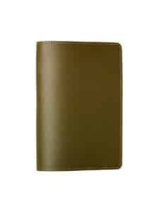 Passport cover khaki veg tan calf