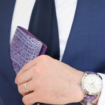 Mini wallet purple Graffiti exception alligator