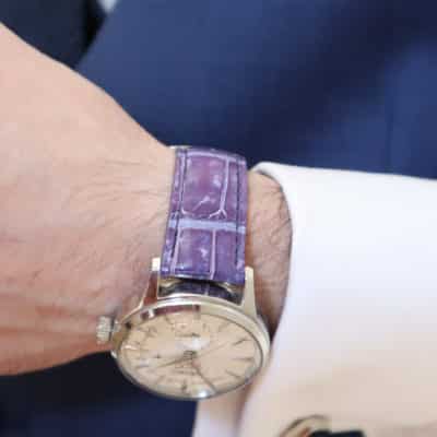 <span class="cat_name">Classic 3.5 Watch strap</span><br><span class="material_name">Exception Alligator</span><br><span class="color_name">Purple</span>