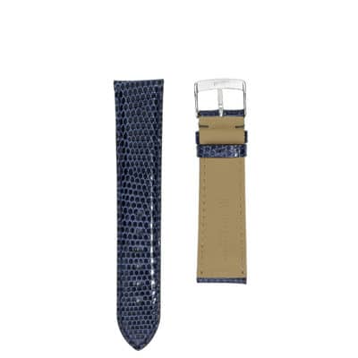 watch strap jean rousseau crocodile blue