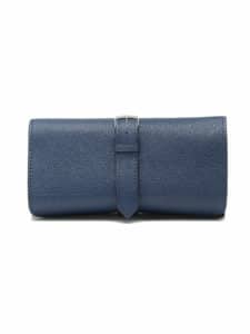 Soft watch roll navy blue calf