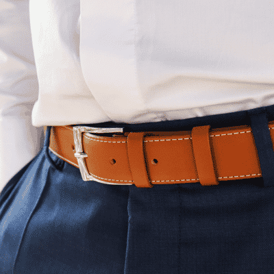 Ceinture classique veau tannage végétal