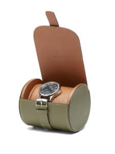 Watch roll 1 watch khaki veg tan calf