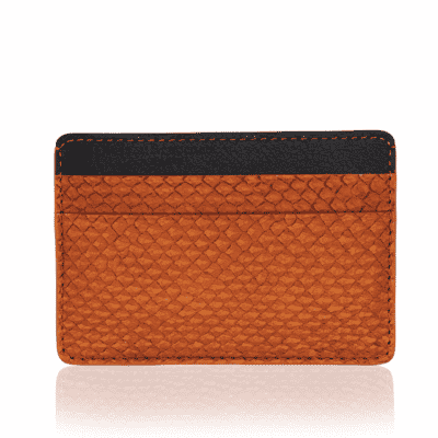 salmon jean rousseau card holder wallet ictyos christian zeron orange