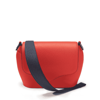 bag leather jean rousseau blue red