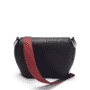 bag leather jean rousseau black red