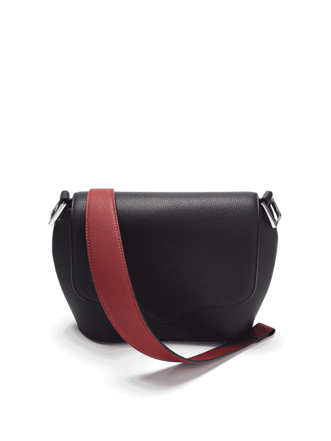 bag leather jean rousseau black red