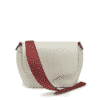 bag leather jean rousseau beige red white