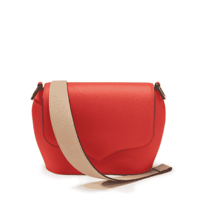 bag leather jean rousseau beige red