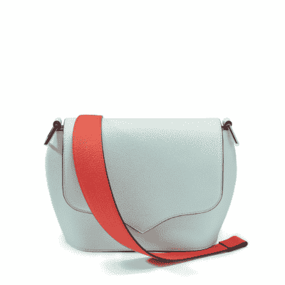 bag leather jean rousseau white red blue