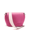 bag leather jean rousseau red white pink