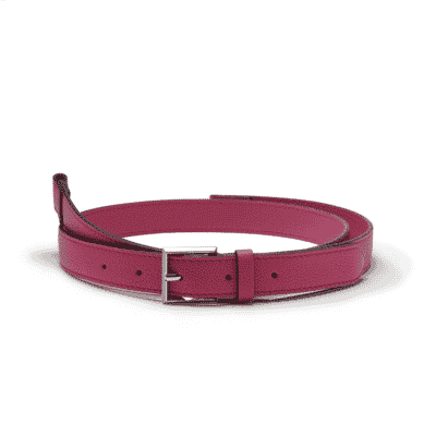 belt leather jean rousseau pink