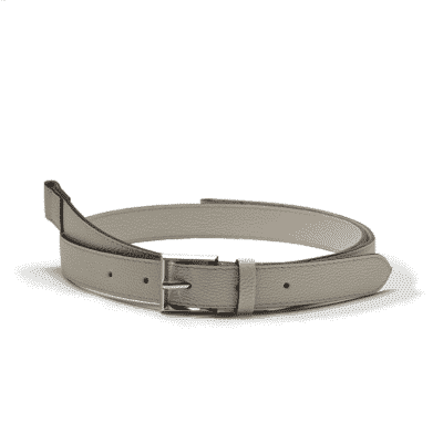belt leather jean rousseau grey