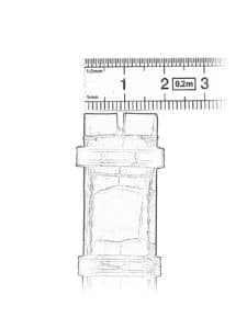 measure bottom watch strap ruler rule
