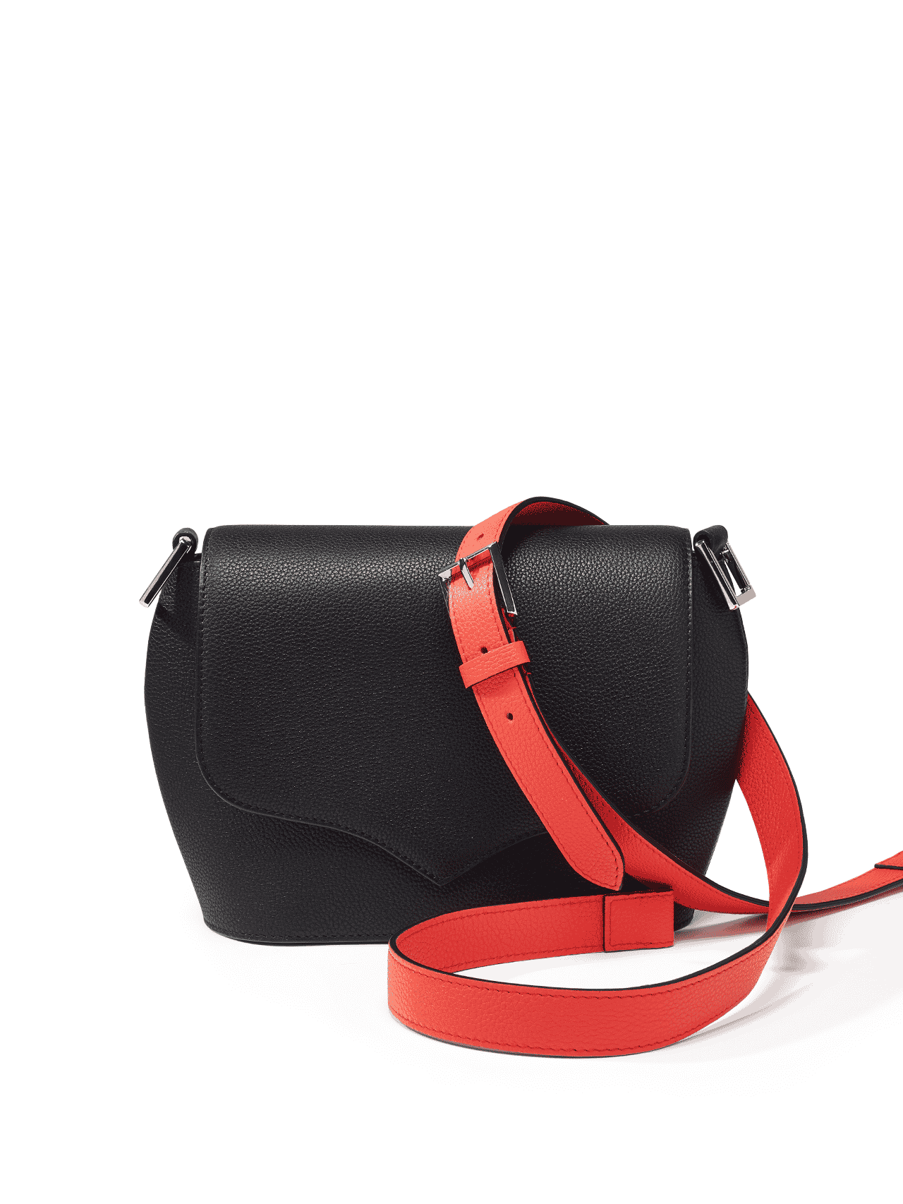 bag leather jean rousseau black red