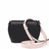 bag leather jean rousseau black pink