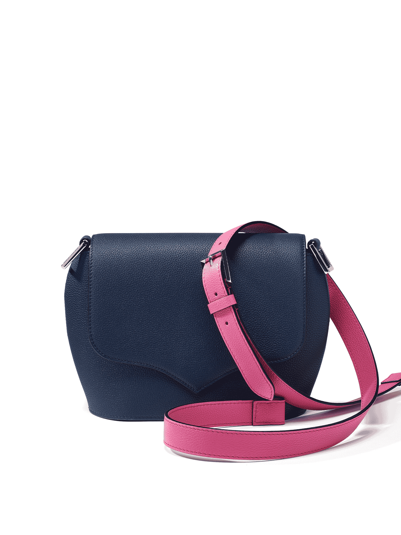 bag leather jean rousseau blue pink