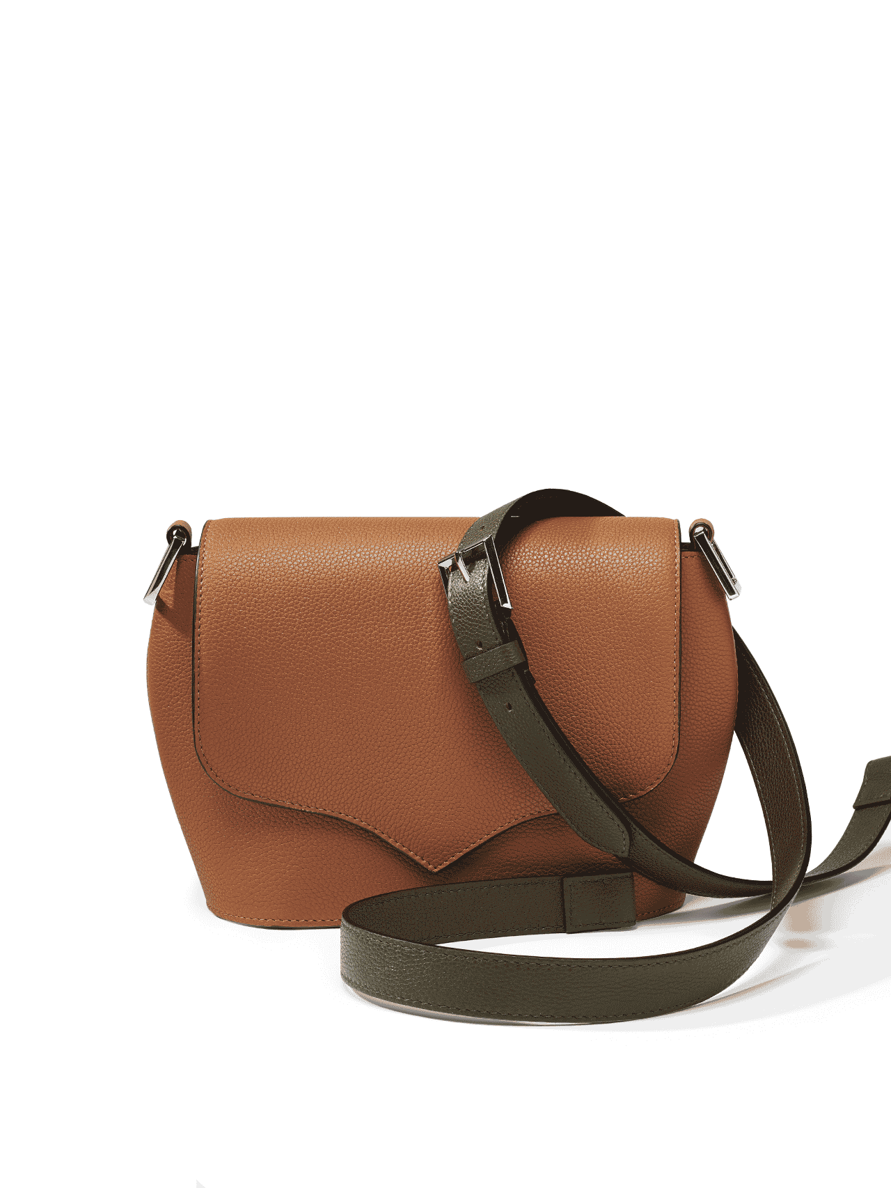 bag leather jean rousseau brown green