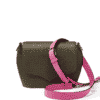 bag leather jean rousseau green pink