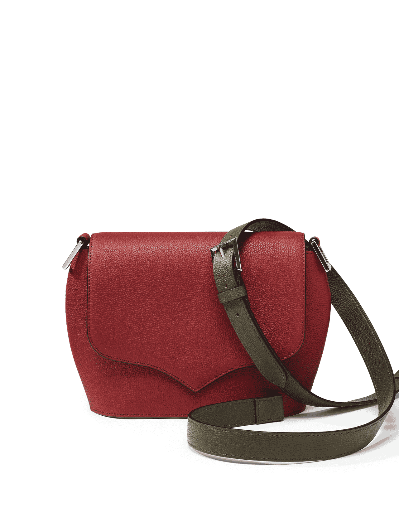 bag leather jean rousseau red brown