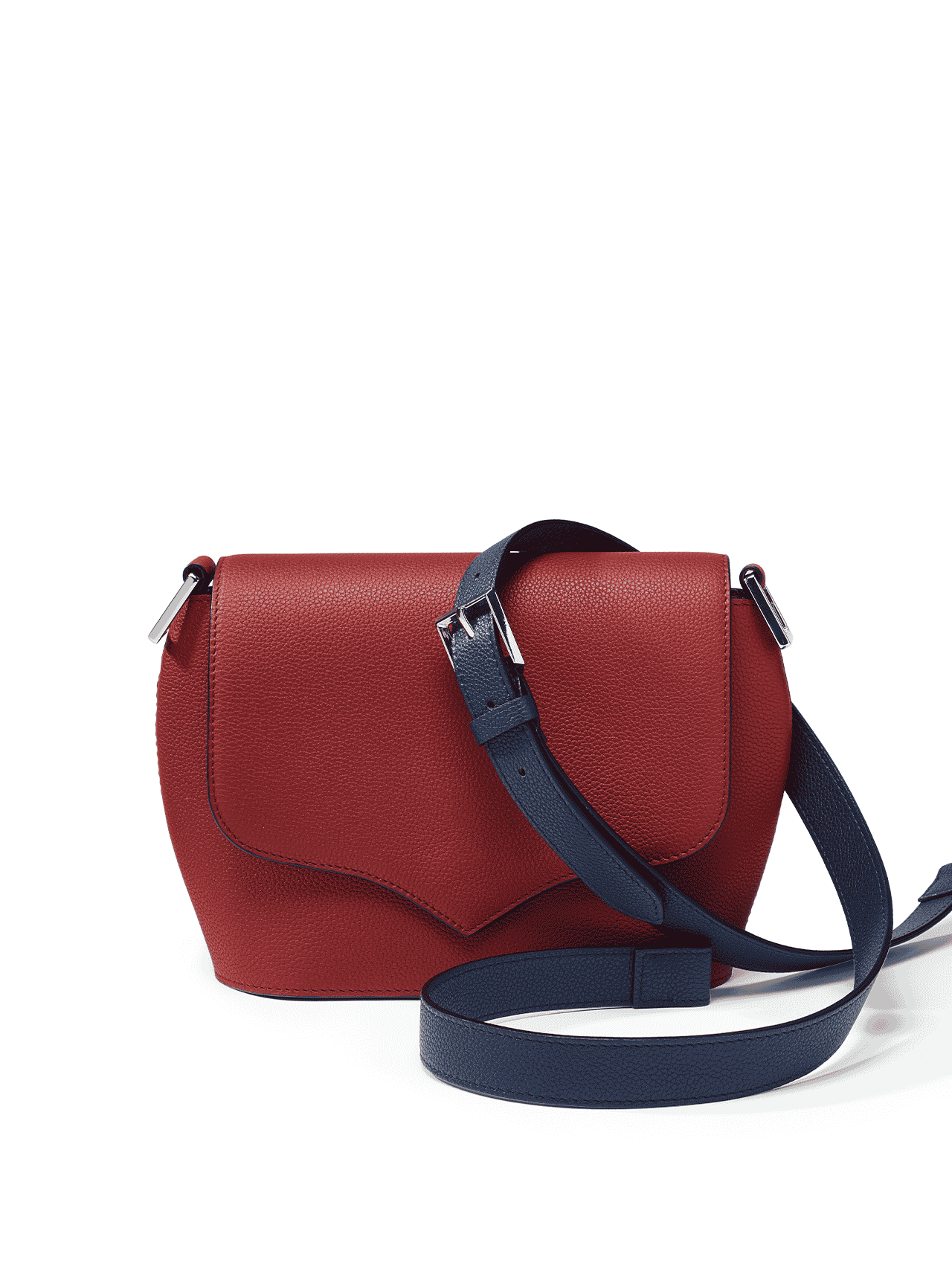 bag leather jean rousseau red blue
