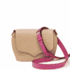 bag leather jean rousseau beige pink