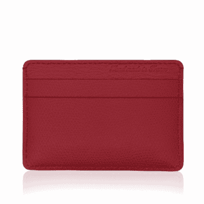 jean rousseau red wallet white card holder